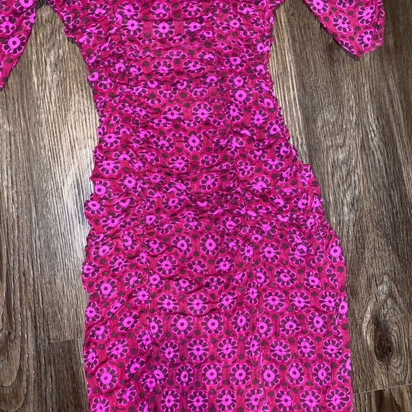 Free People
Women's Briella Printed Ruched Midi Dress XS - Picture 9 of 14